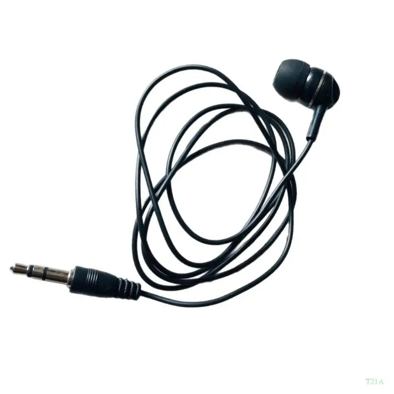 T21A 3.5mm Mono Earphone – Single Ear Corded In-Ear Headset