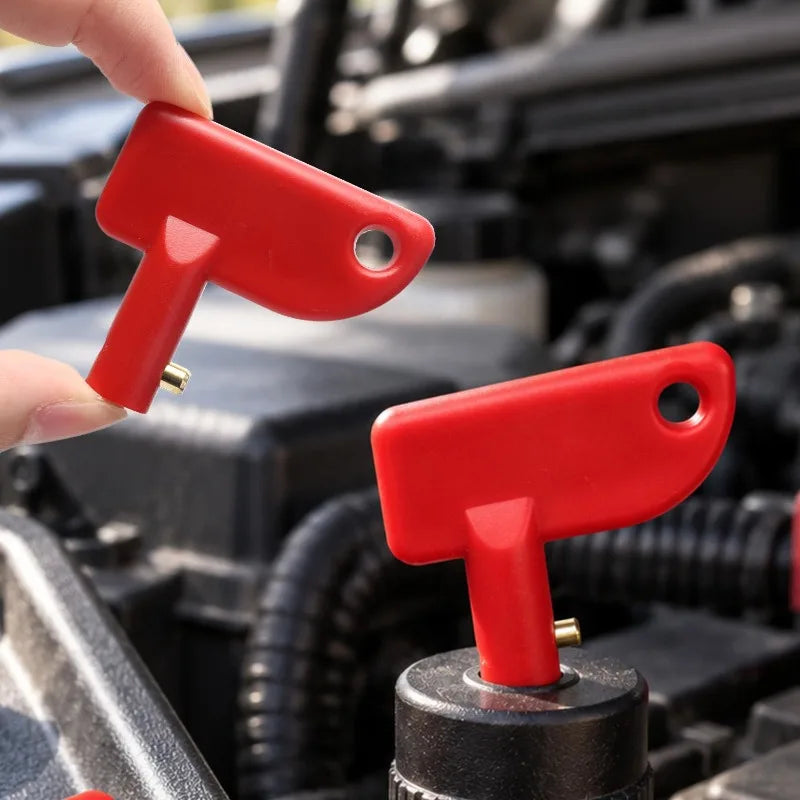 Red Replacement Key for Car Battery Disconnect Cut-Off Switch