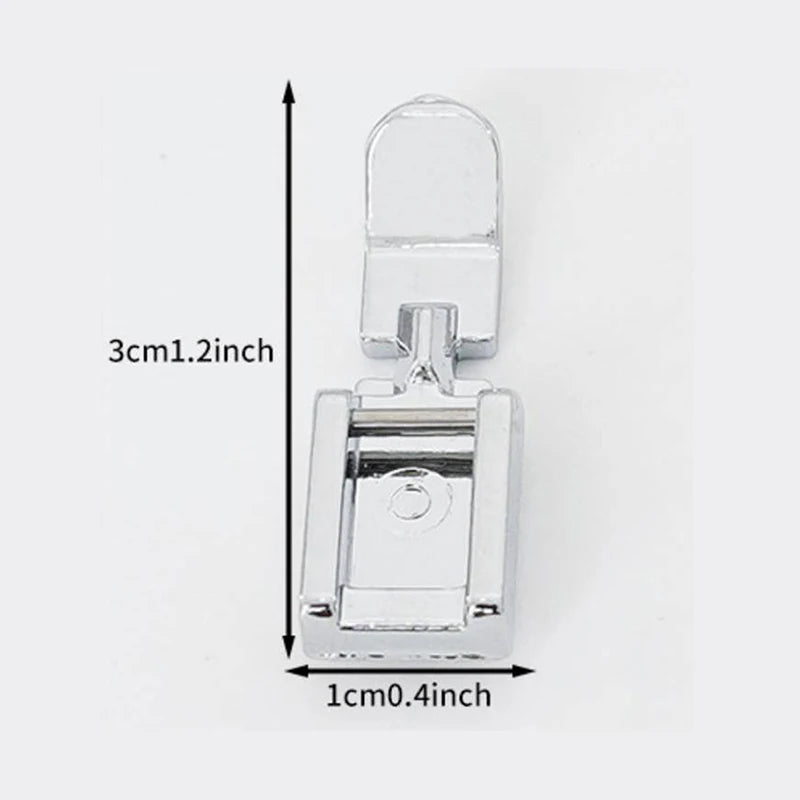 Zipper Presser Foot Left Right Narrow – Low Shank Snap-On