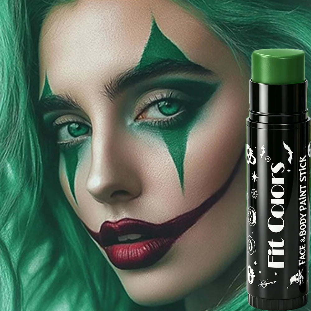 Halloween 14-Color Face & Body Paint Stick – Waterproof Matte