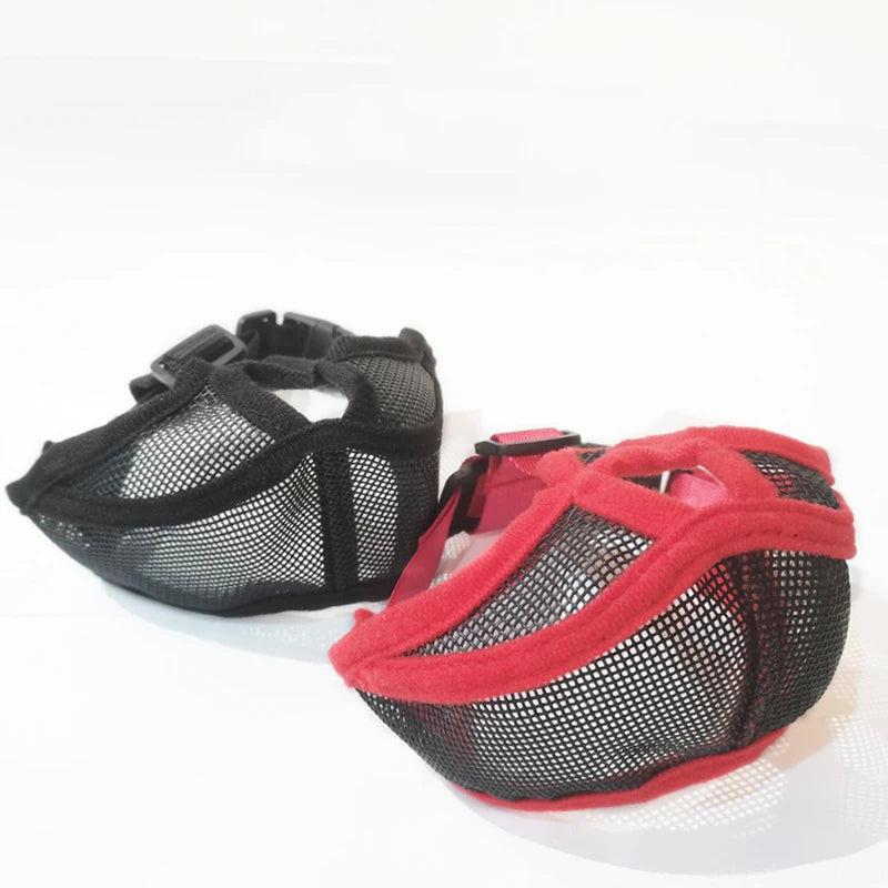 Breathable Mesh Dog Muzzle for French Bulldogs & Pugs S-XL
