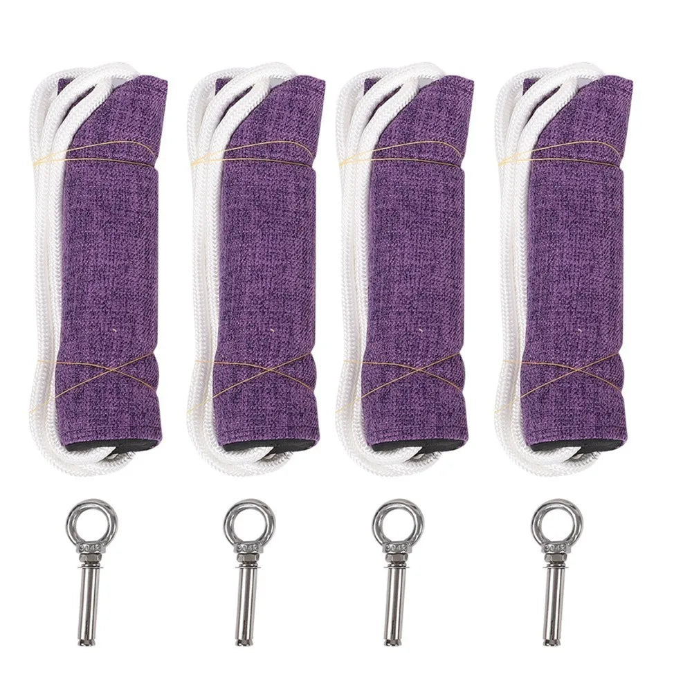Wall-Mounted Yoga Rope Set – Home Gym Training & Bolts Included