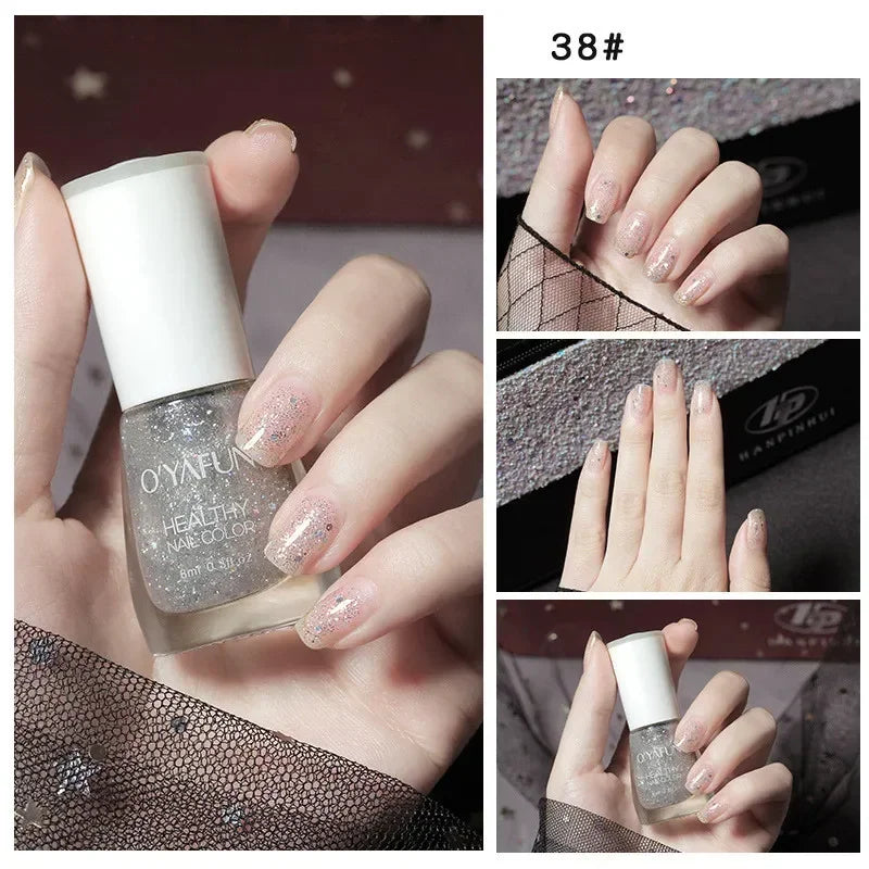 40 Autumn Brown Shades Water-Based Peel Off Gel Nail Polish