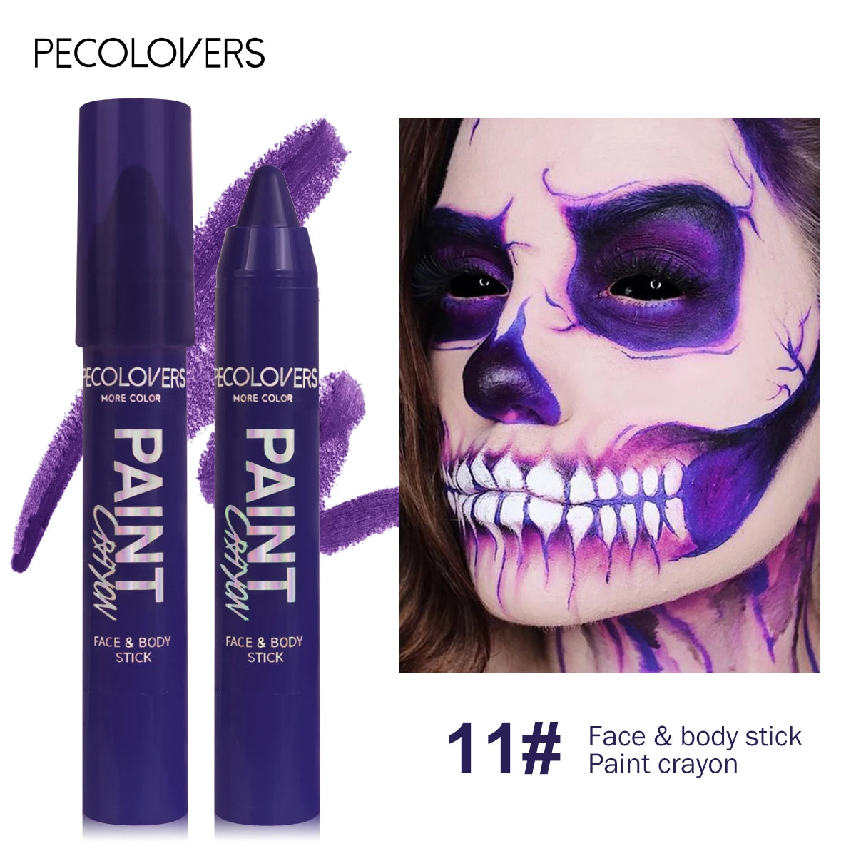 Party Face Paint Crayon – High-Pigment Halloween & Stage Makeup