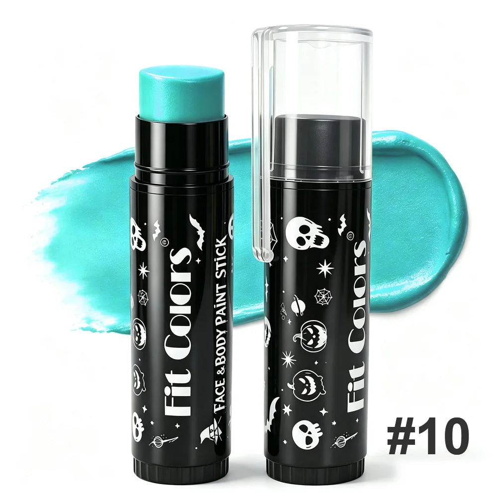 Halloween 14-Color Face & Body Paint Stick – Waterproof Matte
