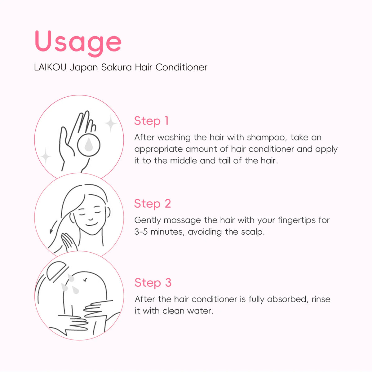 ZaiDoc Cherry Blossom Amino Acid Shampoo & Conditioner Set 300ml