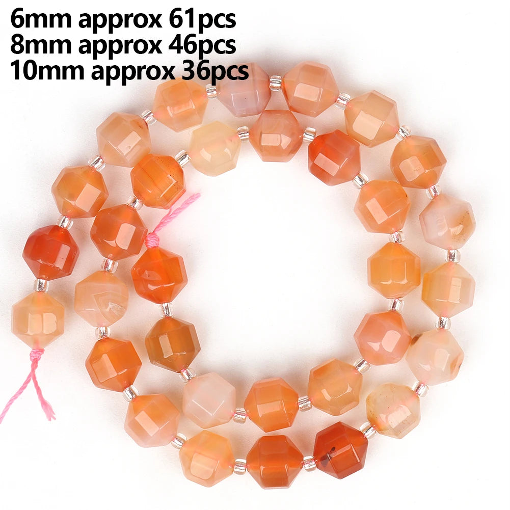 Red Agate Carnelian Loose Stone Beads 8mm – DIY Jewelry