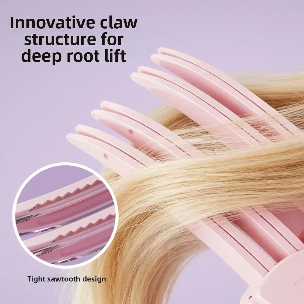 Rechargeable Heated Volumizing Hair Clip – LCD, Cordless Styling