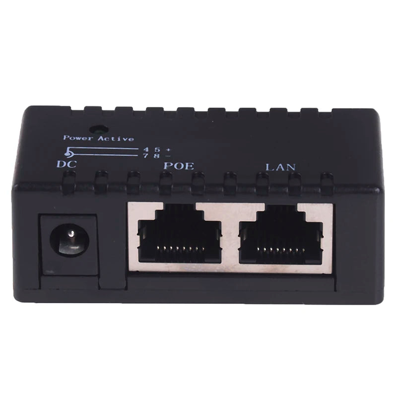 Passive PoE Injector 12V–48V for IP Camera, VoIP & AP
