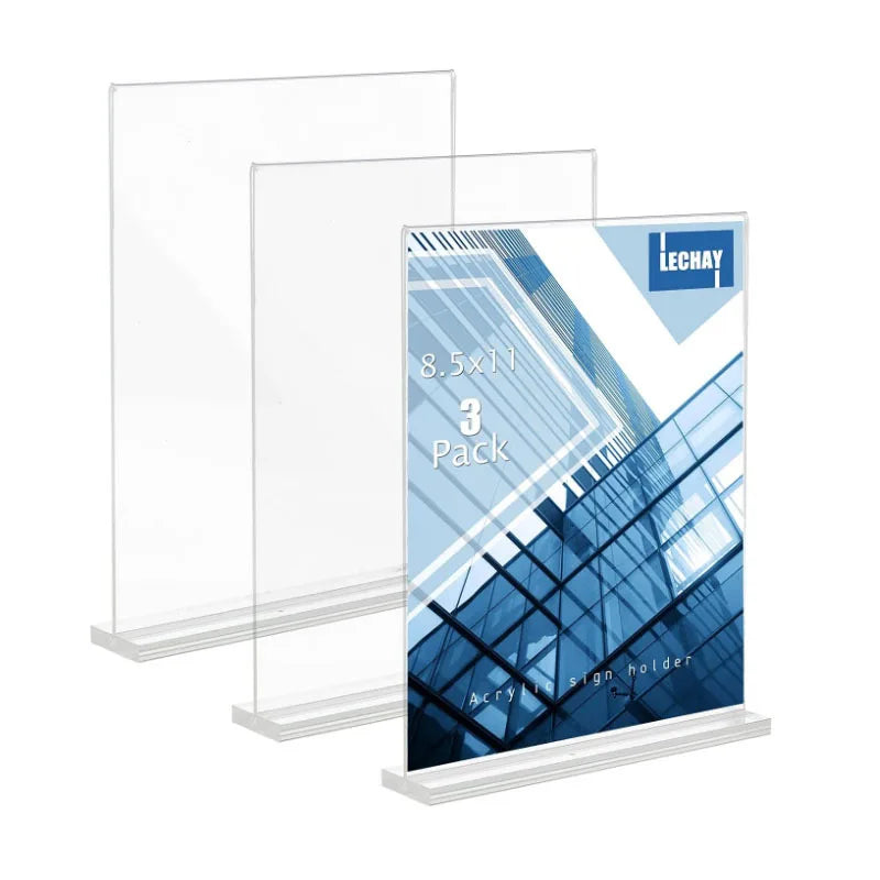Acrylic T-Shape Menu Card Holder Stand – Bar & Restaurant