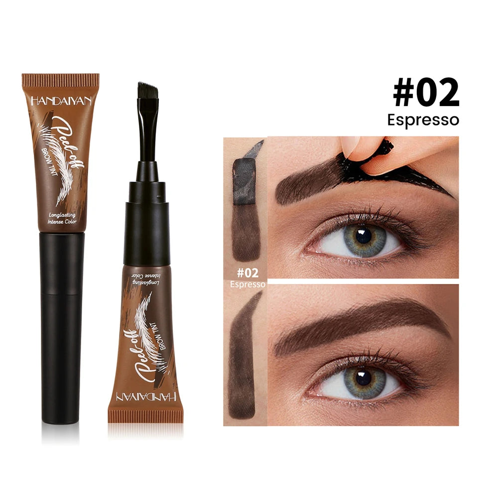 Semi-Permanent Peel-Off Eyebrow Tint – Waterproof Natural Brown