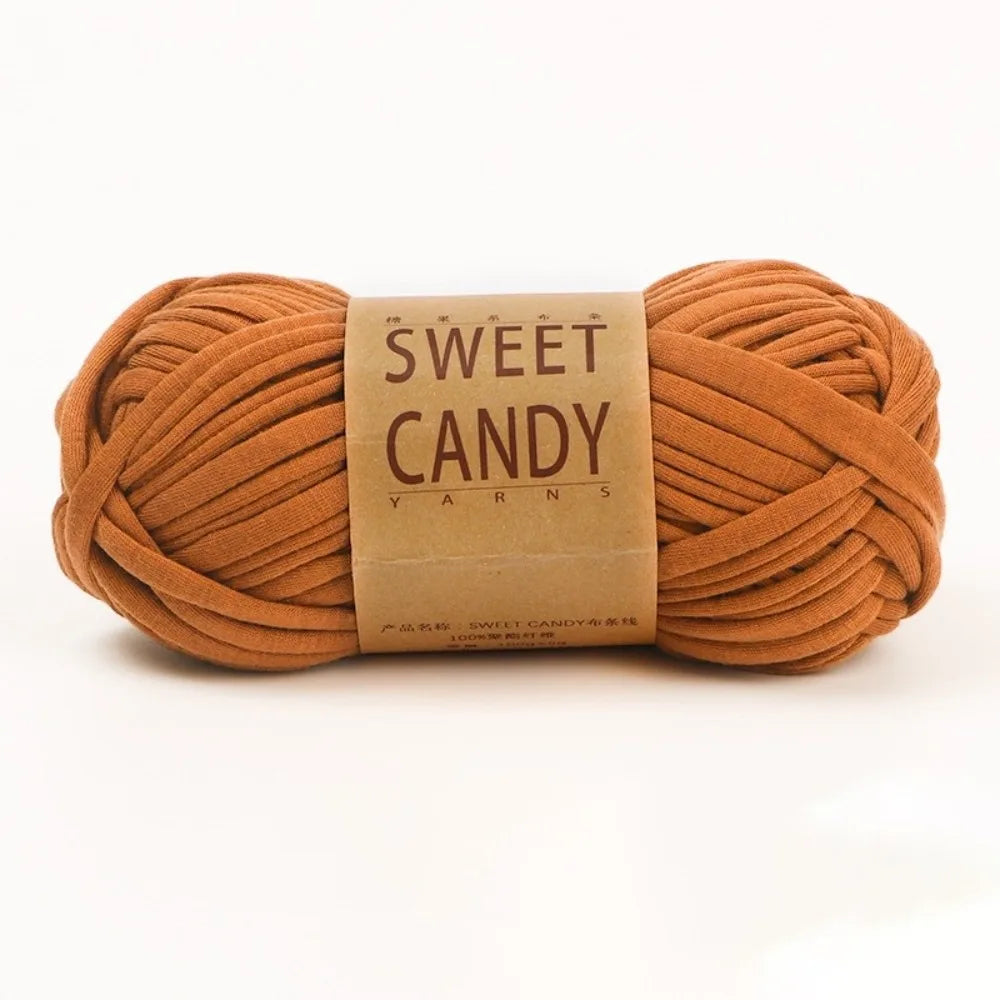 100g Chunky T-Shirt Yarn – Elastic Washable Fabric Strip Yarn
