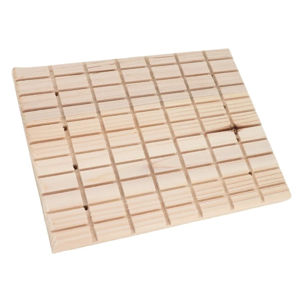 Wooden Scratching Board for Rabbits & Small Pets | Trough Groove