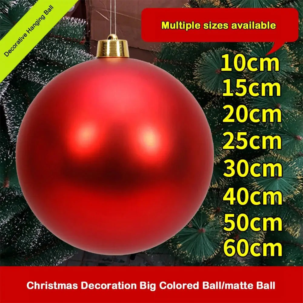 Matte Christmas Ball Ornament 12/15/20cm – Holiday Décor
