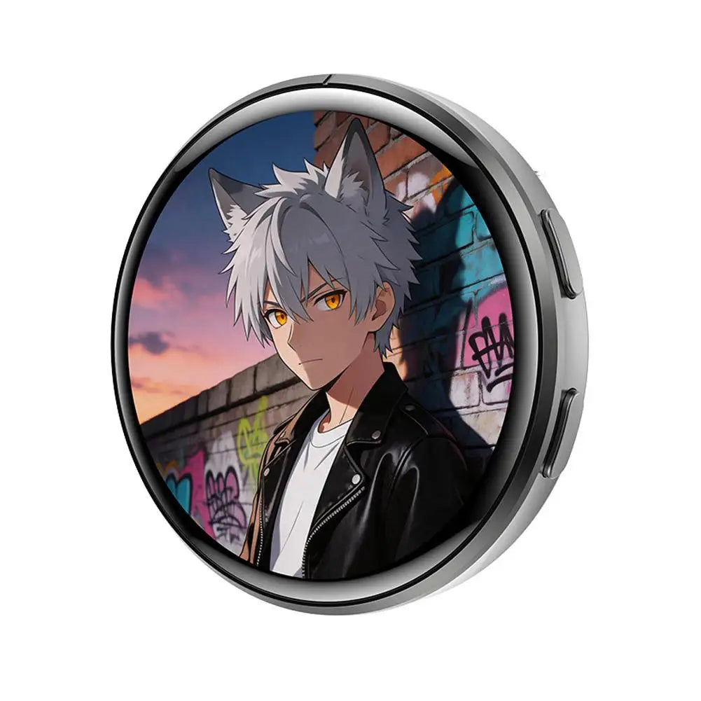 Smart Electronic Badge 1.5" IPS Touch Screen GIF & Sound Pin