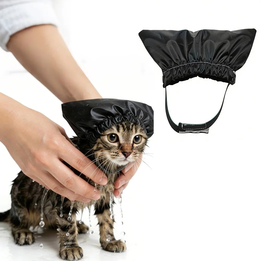 Waterproof Pet Shower Cap – Ear Protection for Dogs & Cats
