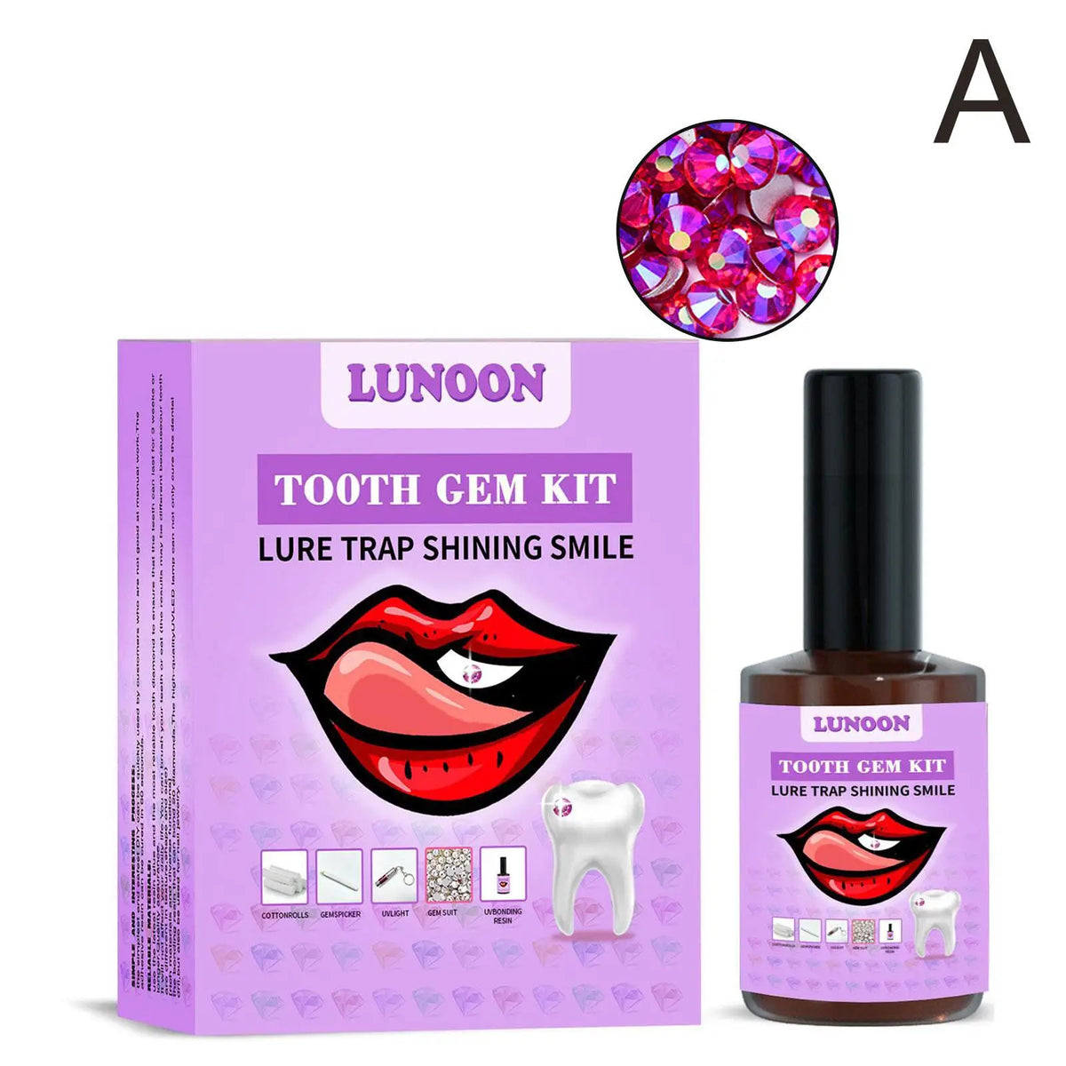 DIY Tooth Gem Kit – Crystal Tooth Jewelry with UV LED Light