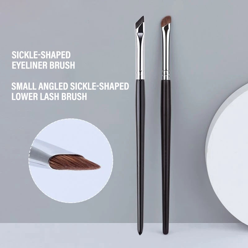 Sickle Blade Eyeliner & Eyebrow Detail Brush – Eye Makeup