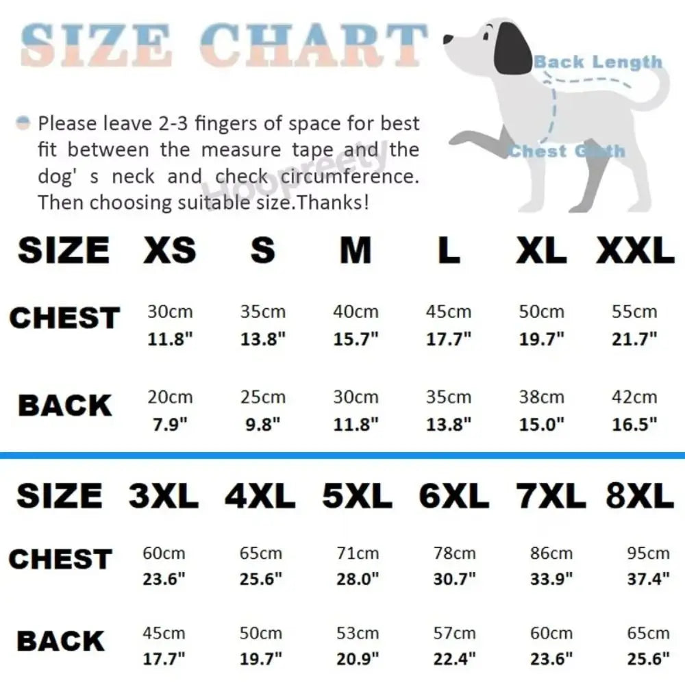 Winter Fleece Dog Vest Sweater – Bear Pattern, XS to 9XL