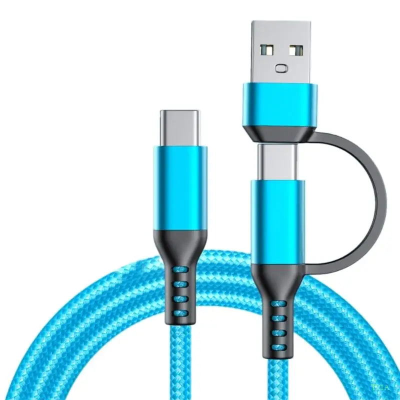 USB-A to USB-C 60W Fast Charging Cable – 1m Nylon Braided