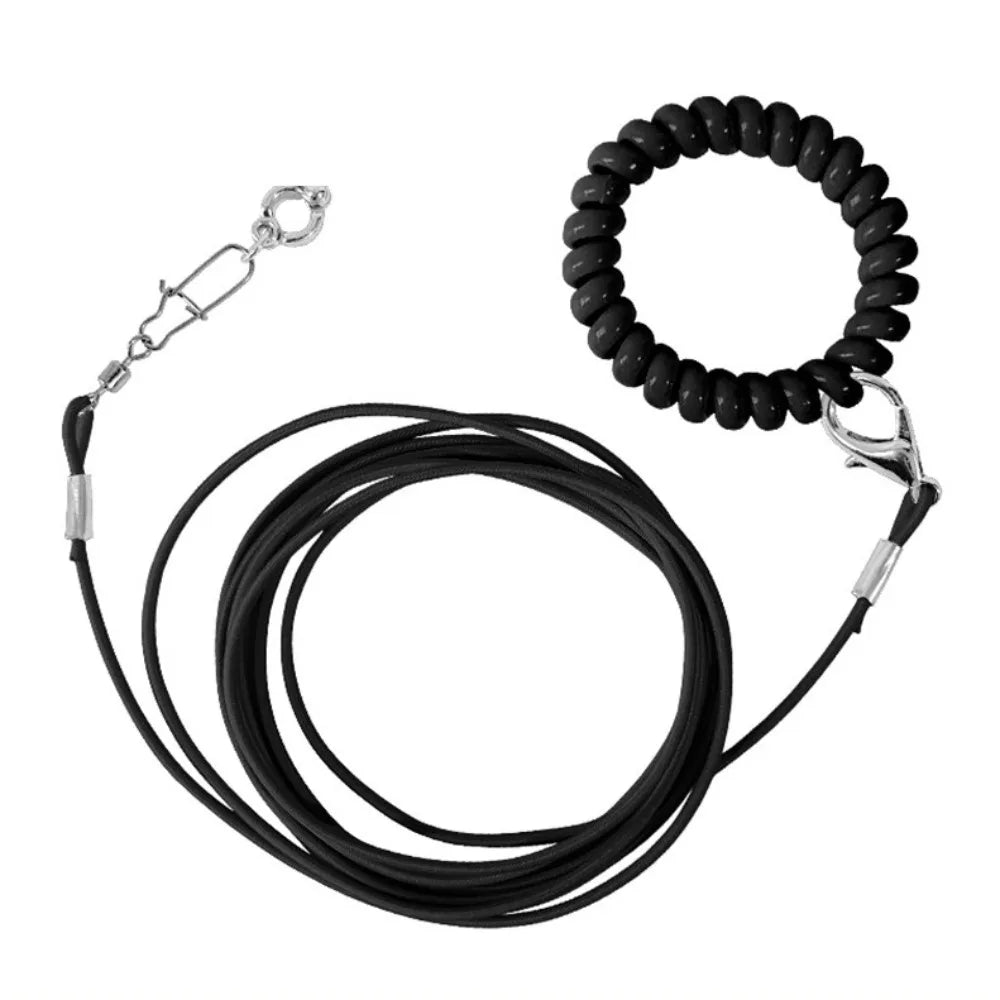 Elastic Parrot Training Leash – Metal Buckle Bird Foot Chain