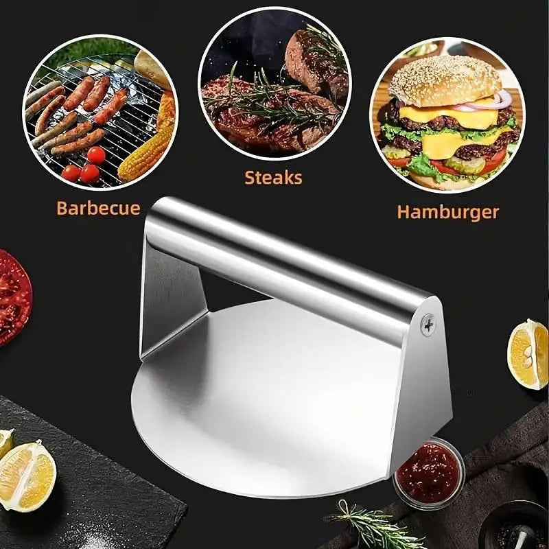 Stainless Steel Smash Burger Press | Circular Patty Mold