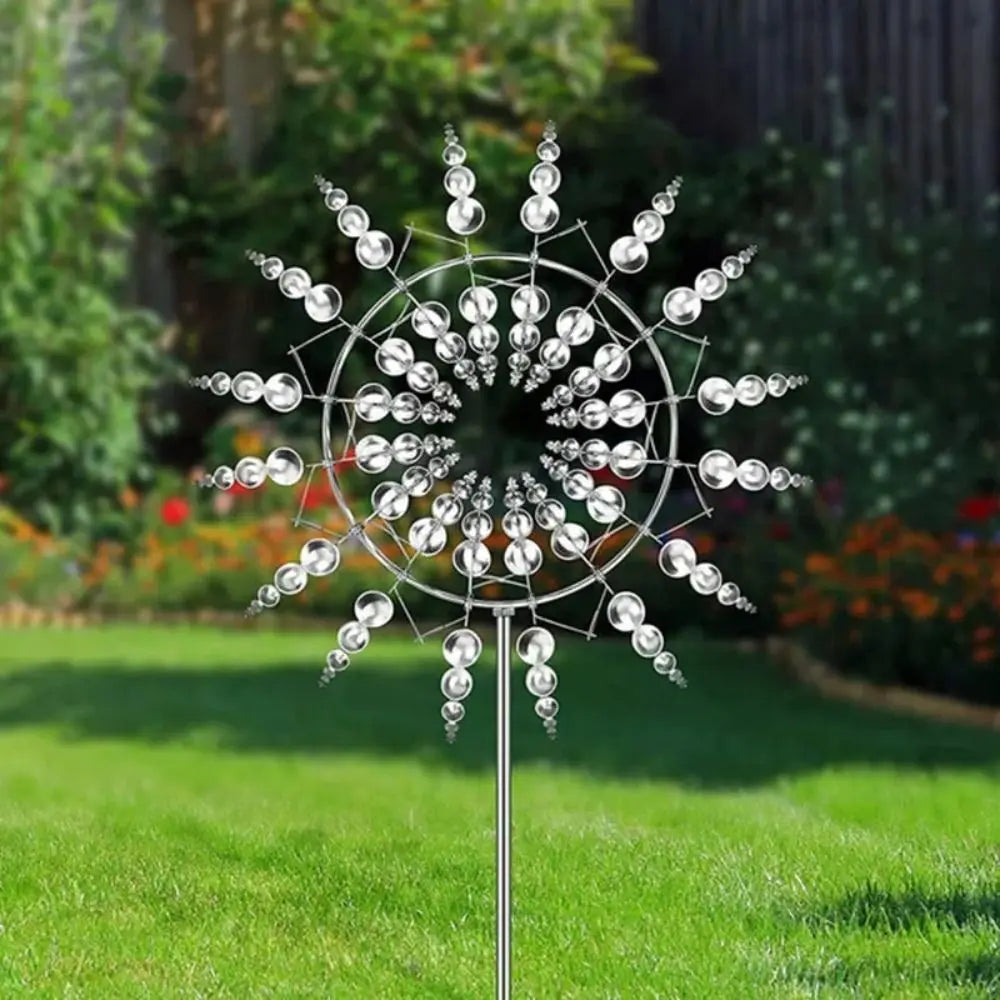Metal Wind Spinner Windmill – Kinetic Garden Sculpture
