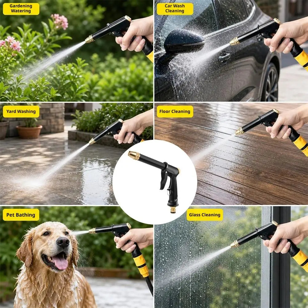 High Pressure Water Gun – Adjustable Nozzle Car & Garden Sprayer