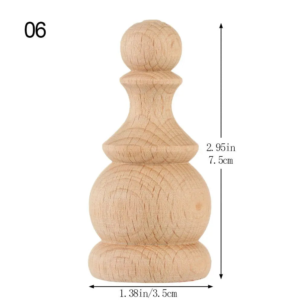 Vintage Wood Carved Furniture Leg – European Cabinet Foot