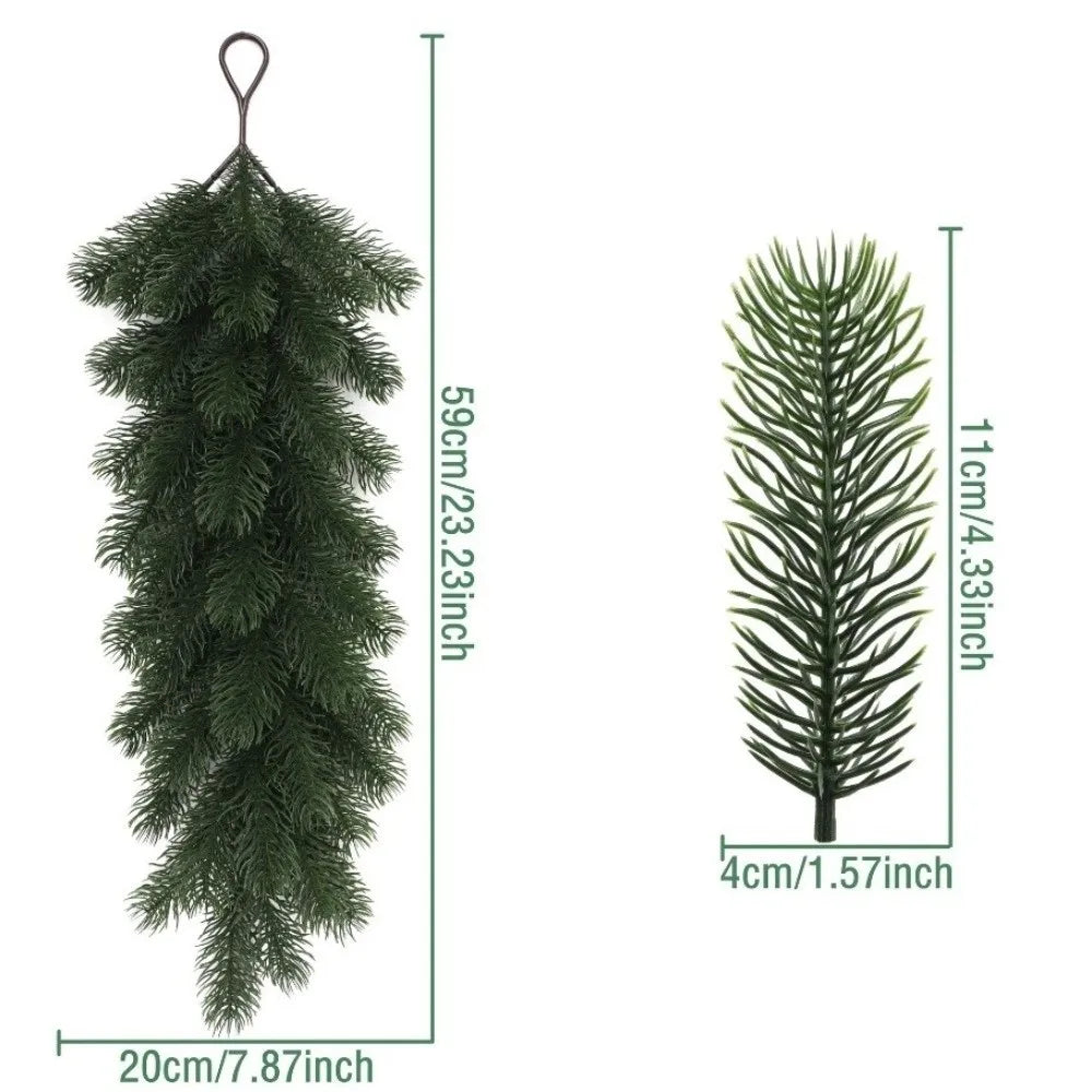 Hanging Artificial Pine Cedar Swag – Real Touch Christmas Wreath