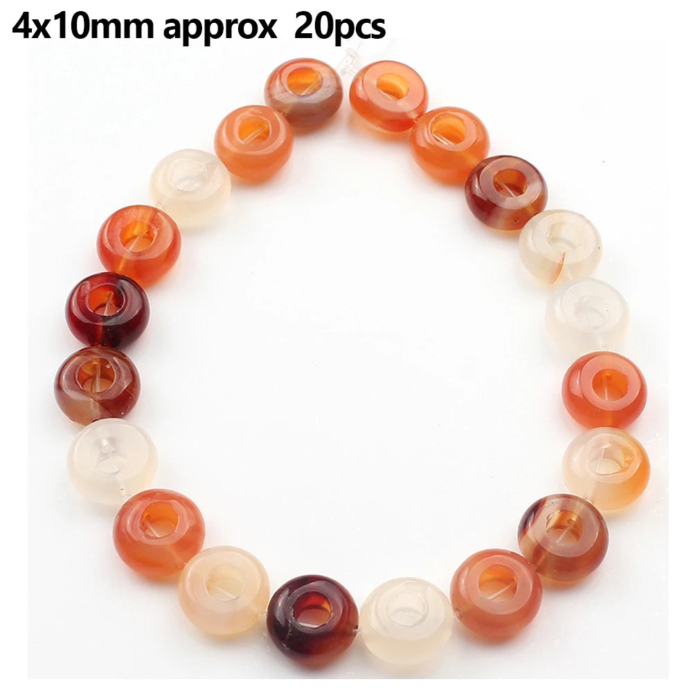 Red Agate Carnelian Loose Stone Beads 8mm – DIY Jewelry