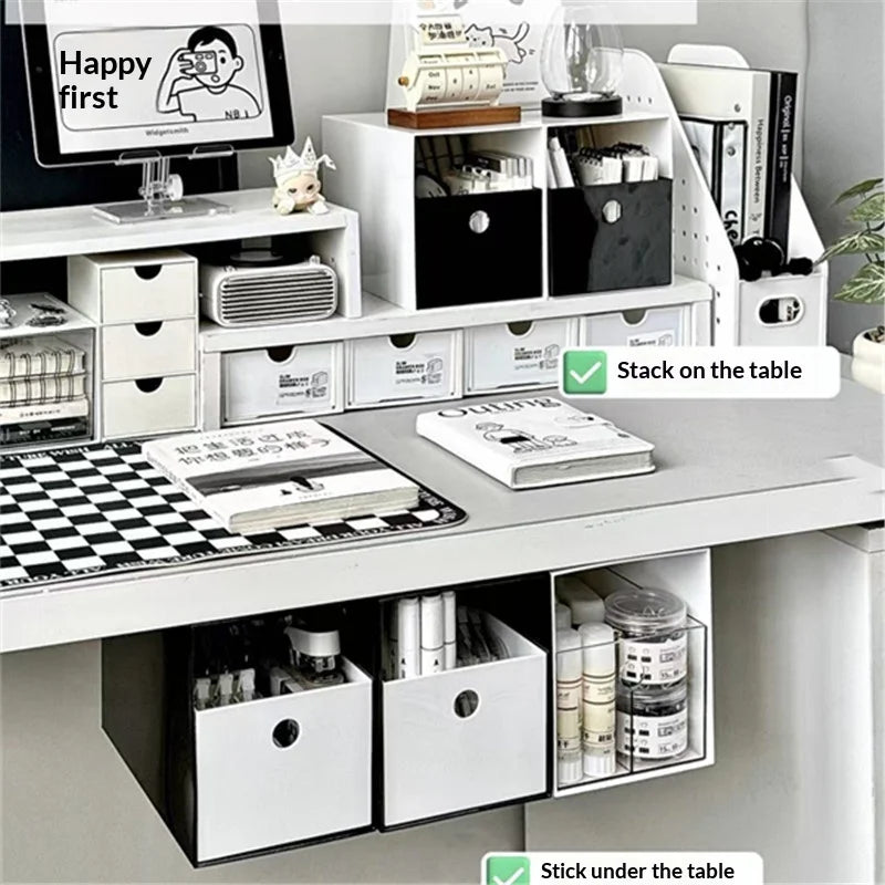 Under-Desk Drawer Organizer – Large Capacity Pen & Supply Holder