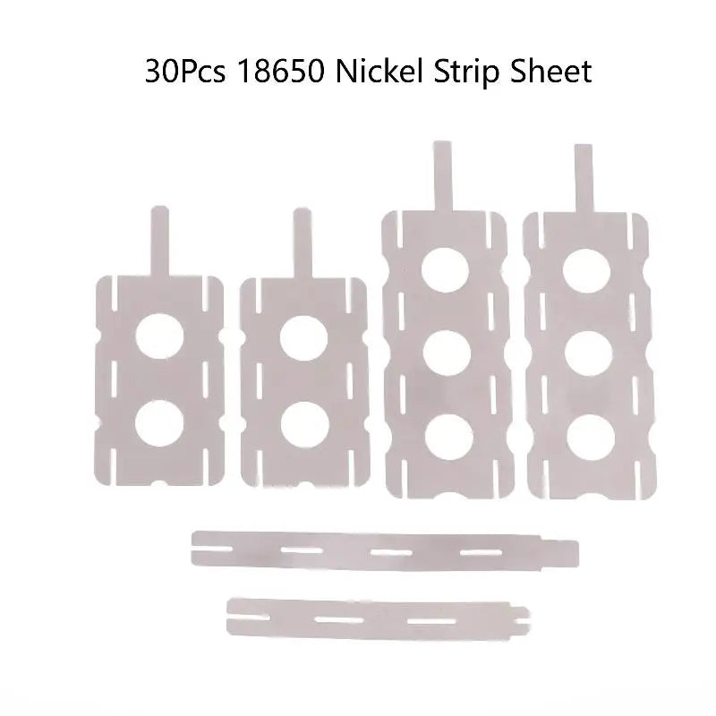 30-Pack 18650 Nickel Strips – Battery Spot Welding Sheets