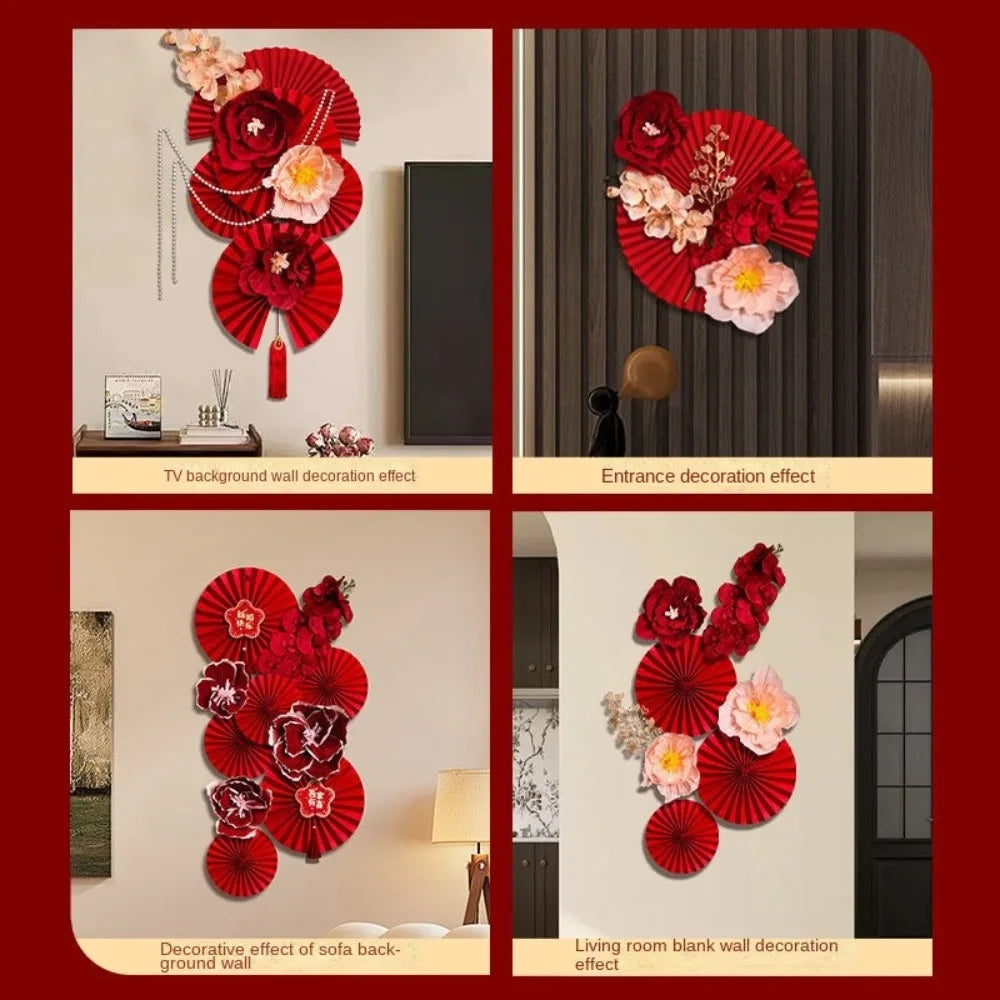 Chinese New Year Paper Flower Backdrop – DIY Spring Festival Decor
