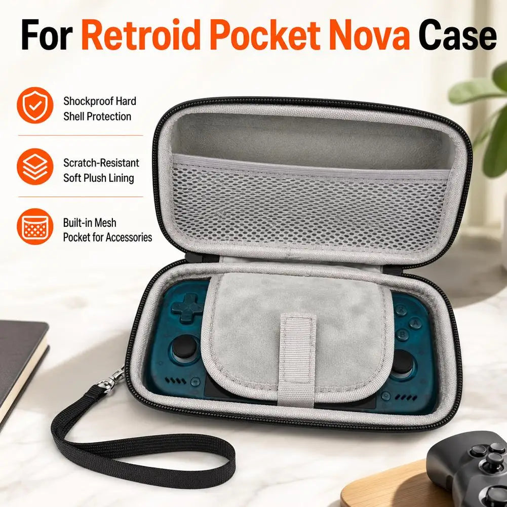 Retroid Pocket Nova EVA Carrying Case – Hard Shell Storage Bag
