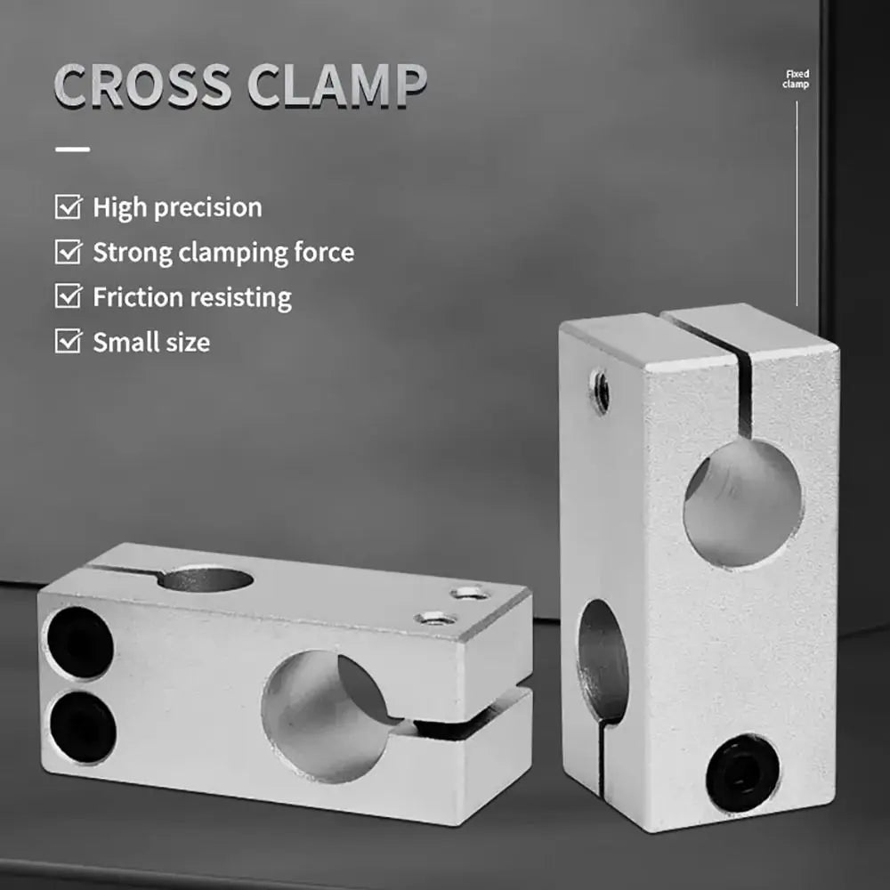 Aluminum Alloy Cross Clamp – Optical Axis Pipe Fixing Bracket