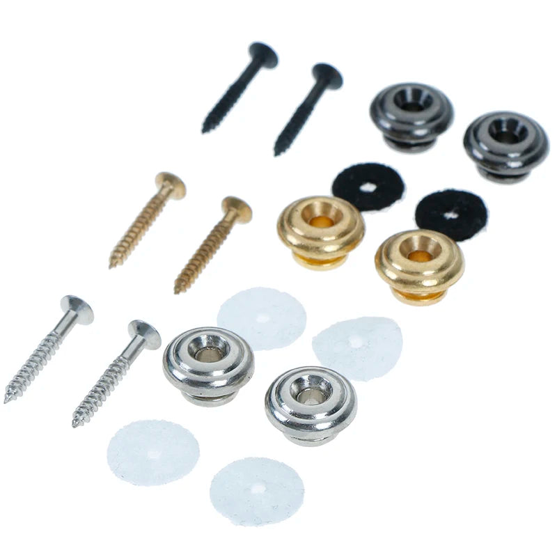Mushroom Head Guitar Strap Lock Buttons with Screws – 1 Pair