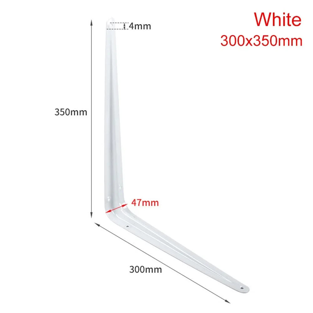 Metal L-Shaped Triangular Wall Shelf Bracket 4–14" | Corner Brace