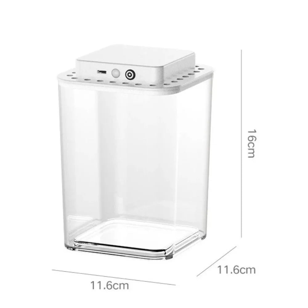 Desktop Acrylic Fish Tank – LED Light & USB Self-Circulating