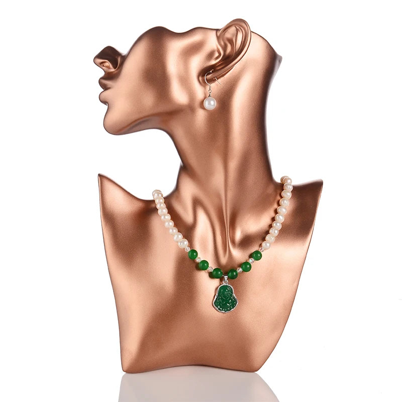 Resin Abstract Art Jewelry Display Bust & Mannequin Head Stand