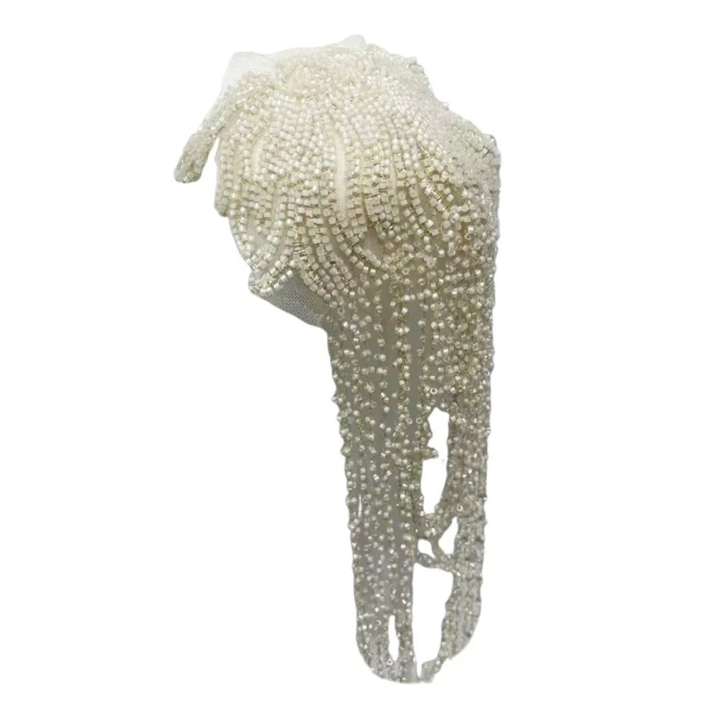 Crystal Bead Fringe Embroidery Patch – Tassel Sewing Appliqué