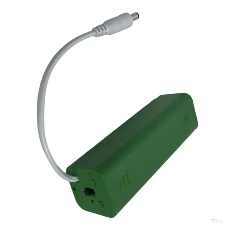 8-Slot AA Battery Holder – Lockable Cover, Switch & DC5521