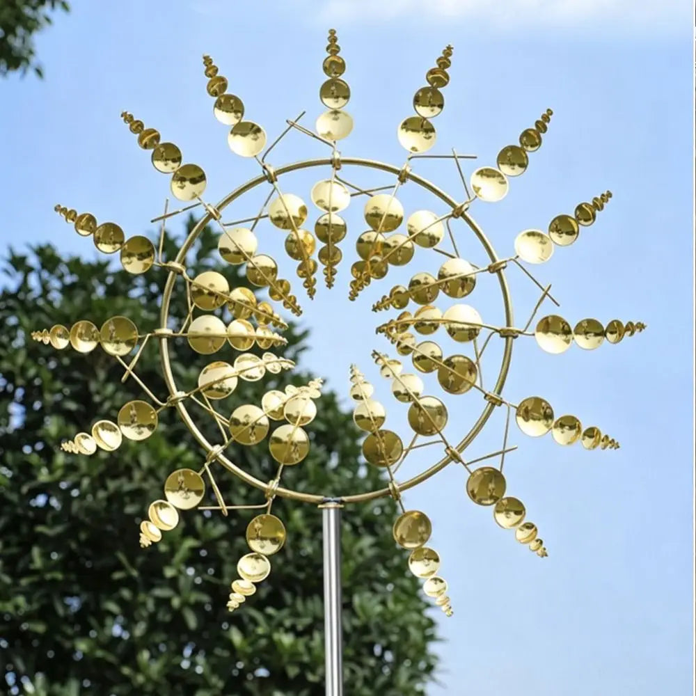 Metal Wind Spinner Windmill – Kinetic Garden Sculpture