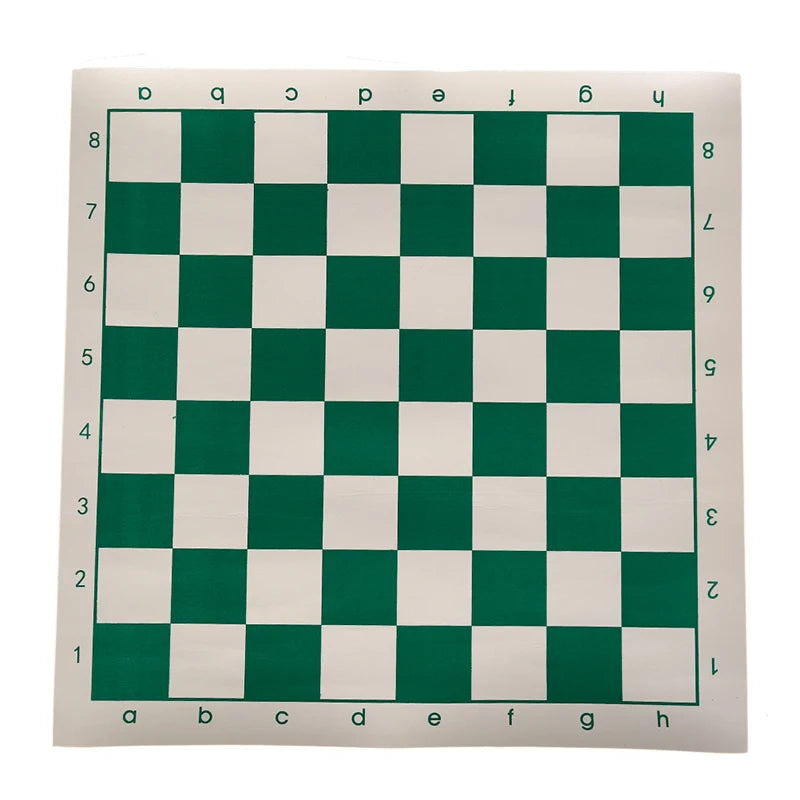 42cm PU Leather Chess Board – Green & White Kids Game Board