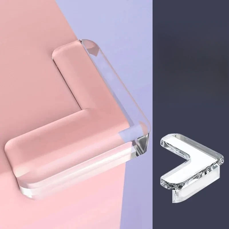 Clear Silicone Furniture Corner Protectors – 4 or 10 Pack