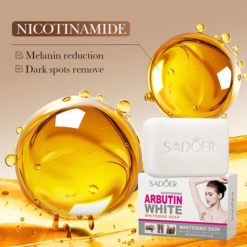 Sadoer Niacinamide Arbutin Brightening Facial Soap | Face Wash
