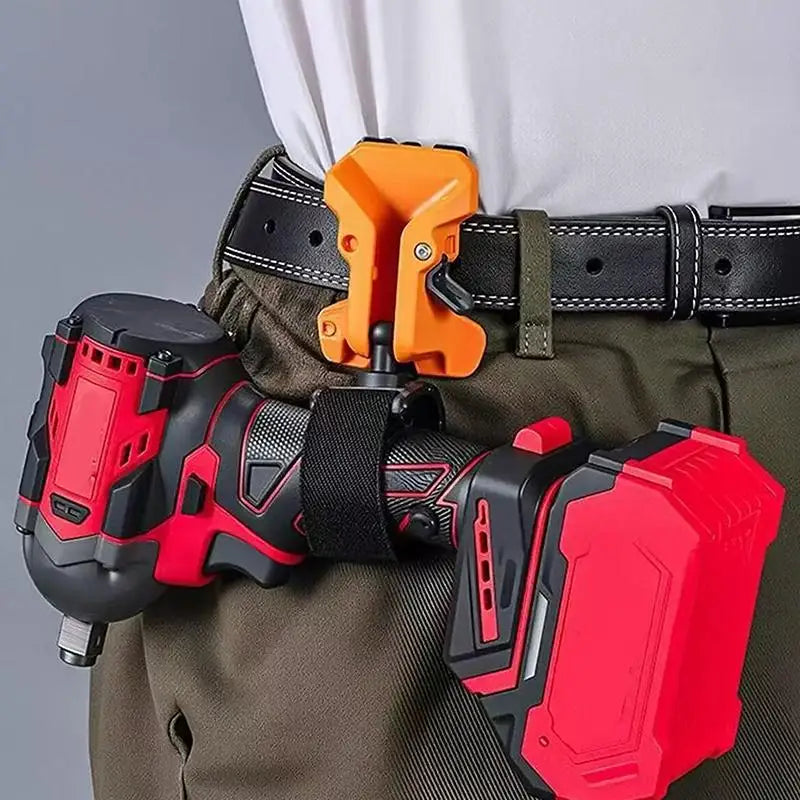 Self-Locking Drill Holder Belt Clip | Quick Release Tool Holster