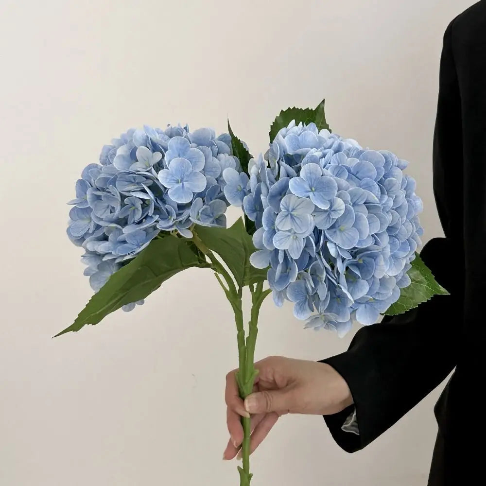 Silk Hydrangea Artificial Flower Head – Large 3D Realistic