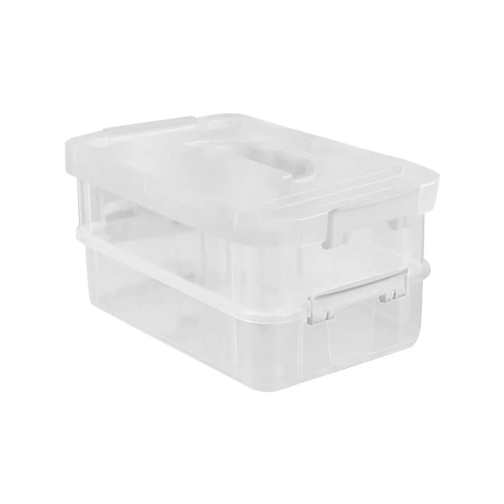 Stackable Transparent Pencil Case Multi-Layer Drawer Organizer