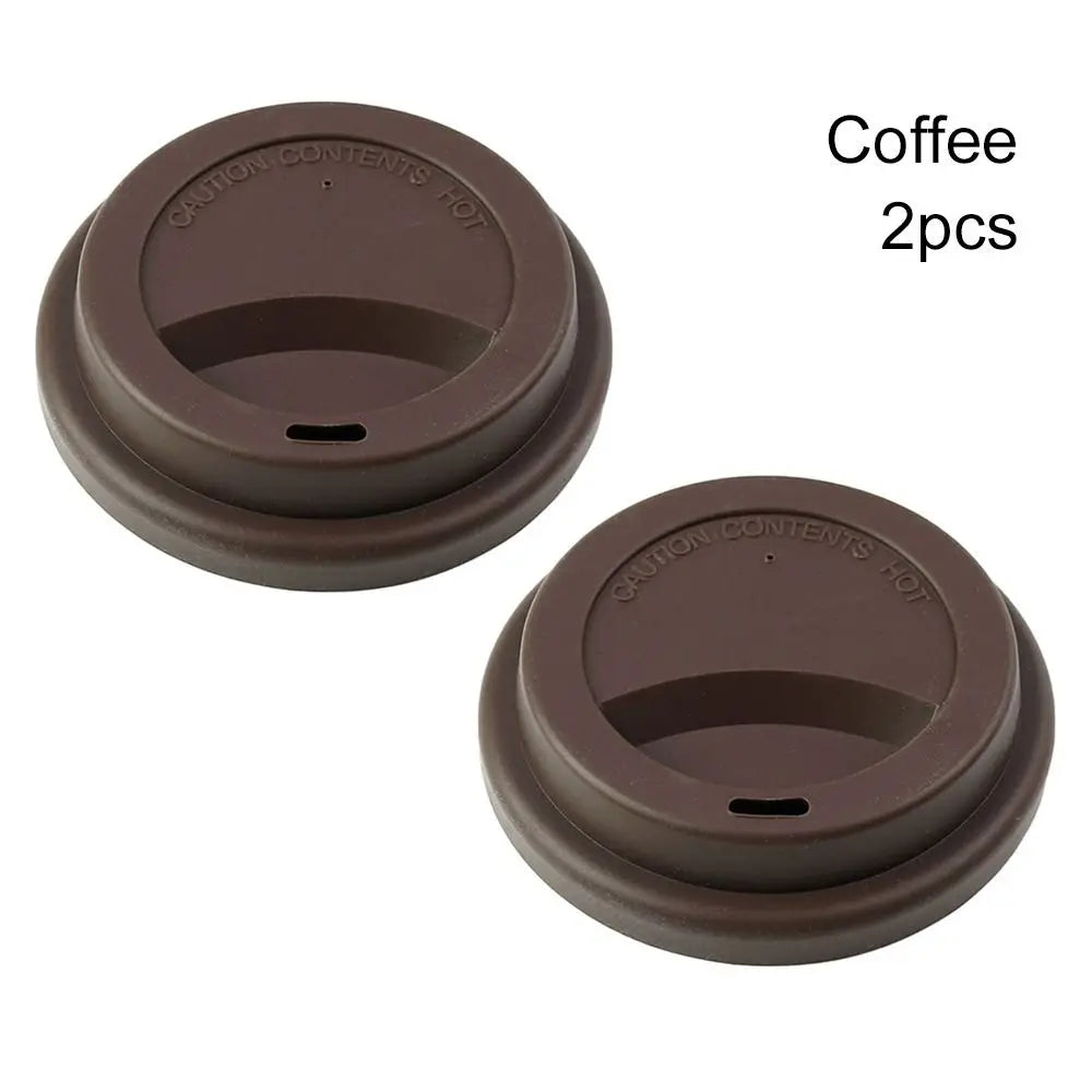 Silicone Cup Lids 2-Pack – 9.5cm Universal Mug Covers